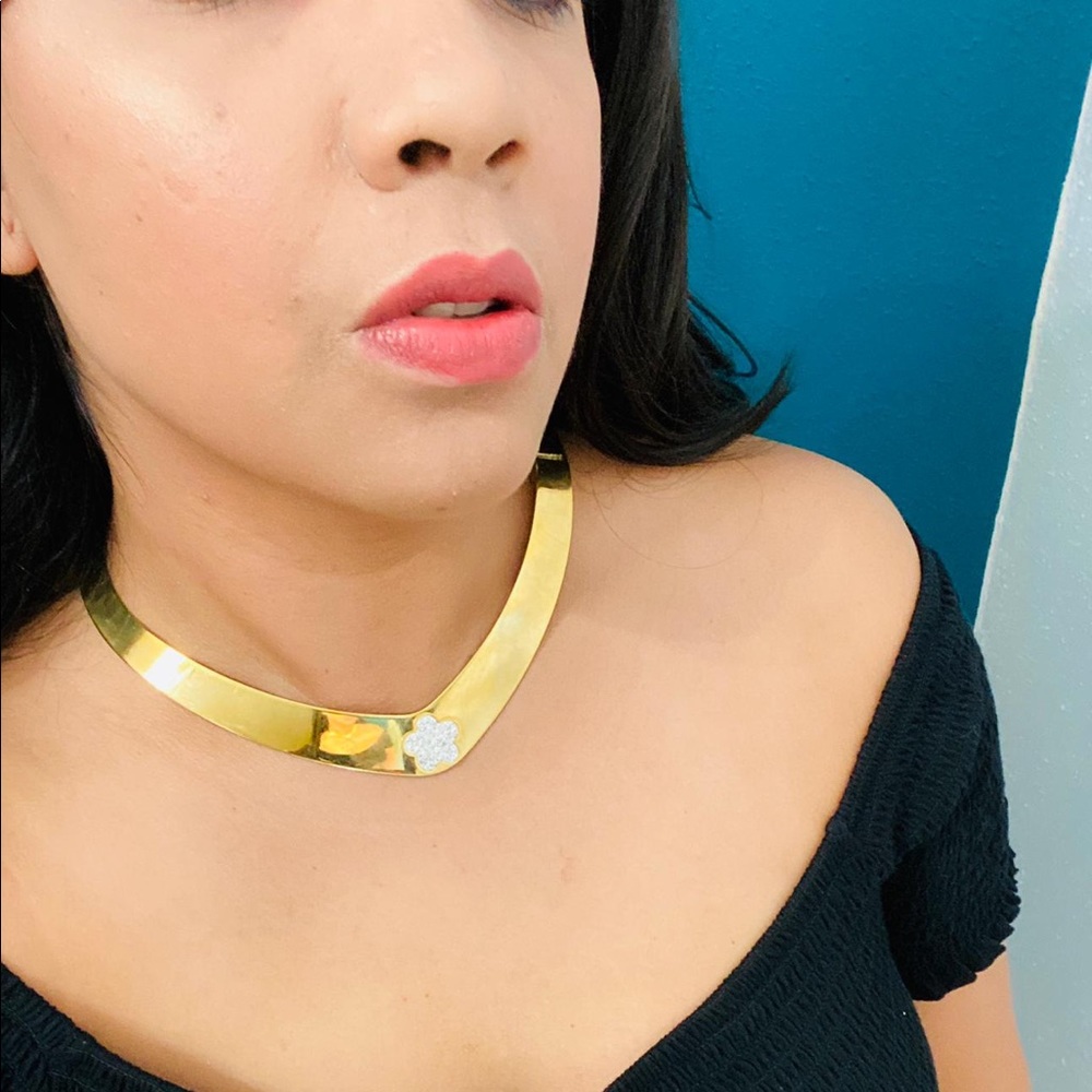 Gold Bib Necklace